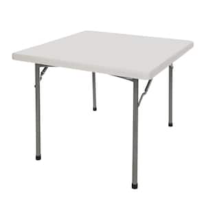Baldwin Square 36 in. Plastic Top Folding Office Table, Speckled Grey