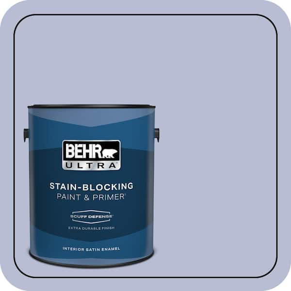 BEHR ULTRA 1 gal. #S540-2 Violet Vision Extra Durable Satin Enamel Interior Paint & Primer