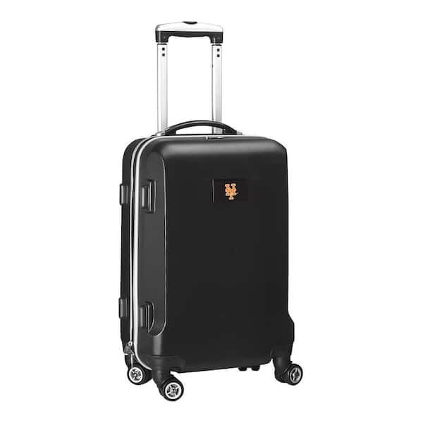 Denco MLB New York Mets Black 21 in. Carry-On Hardcase Spinner Suitcase