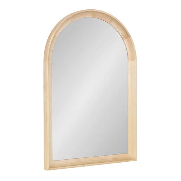 Kate and Laurel Hatherleig 20.00 in. W x 30.00 in. H Natural Arch Transitional Framed Decorative Wall Mirror