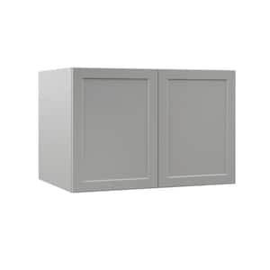 Designer Series Melvern Assembled 36x24x24 in. Deep Wall Bridge Kitchen Cabinet in Heron Gray