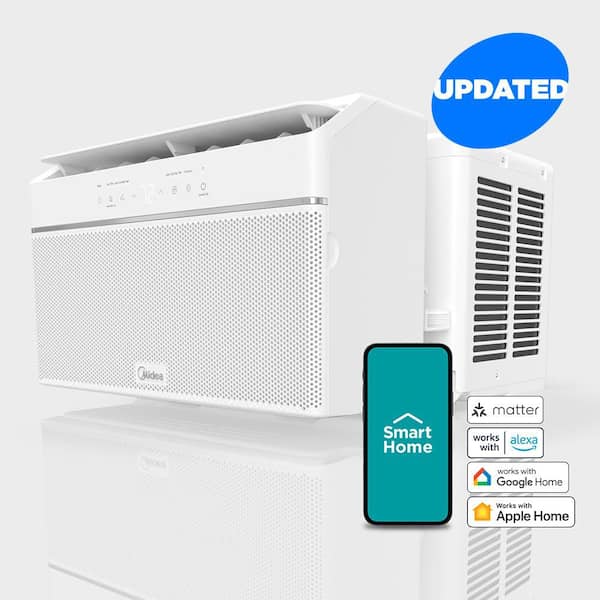 8,000 BTU 115-Volt U Plus Shaped Smart Inverter Window Air Conditioner Wi-Fi, for up to 350 sq. ft. Energy Star