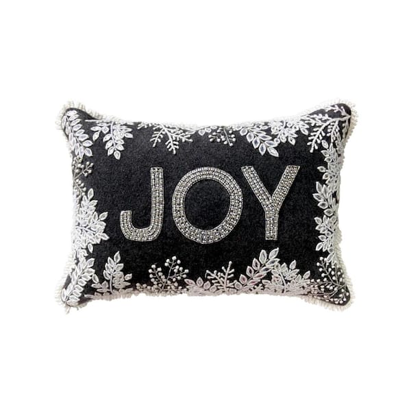 white beaded pillow