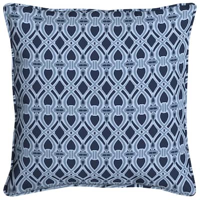 Hampton Bay Blue Outdoor Throw Pillows The Home Depot Hampton Bay Blue Outdoor Throw, Outdoor Blue Pillows