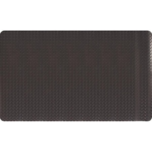 Diamond Star DF Black 9/16 in. 3 ft. x 5 ft. Indoor/Outdoor Commercial Door Mat