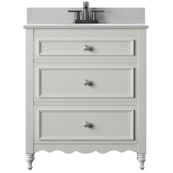 Cottage Dresser Style With Vanity Top, White Dresser Cottage Style