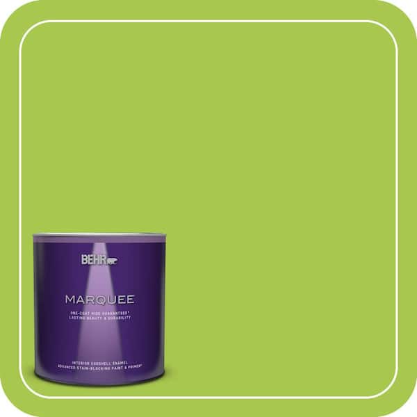 BEHR MARQUEE 1 qt. #420B-5 Sweet Midori Eggshell Enamel Interior Paint & Primer