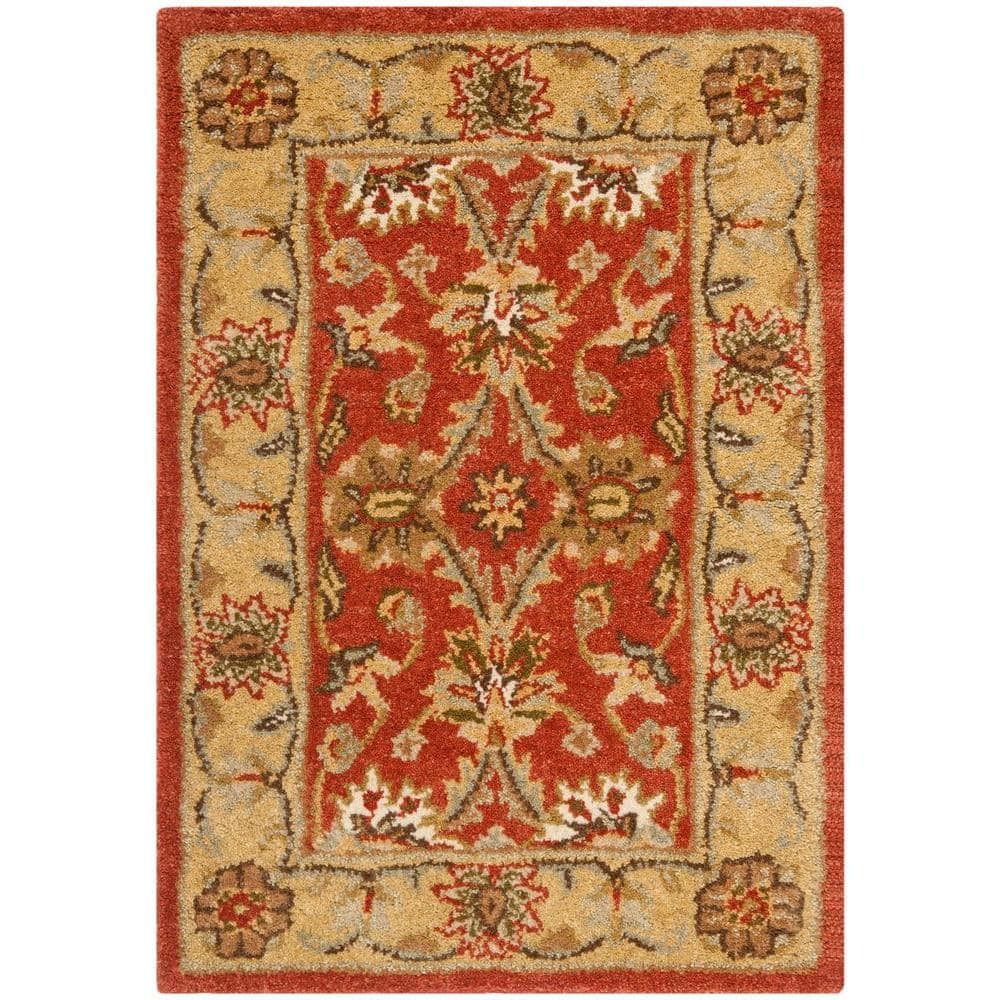 Antiquity Rust/Gold Doormat 2 ft. x 3 ft. Border Area Rug price history on PriceWatchPro