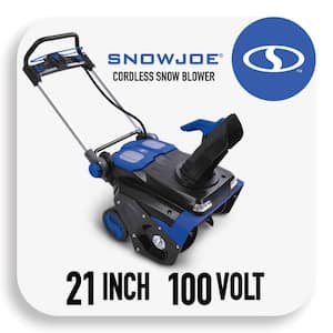 21 in. 100V Lithium Cordless Electric Snow Blower Kit