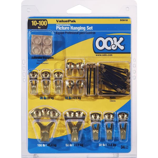 OOK Professional 50 lb. Picture Hangers (2-Pack) 50025 - The Home Depot