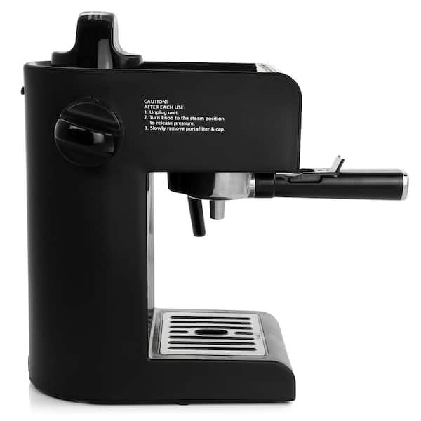 Mr. Coffee 4-Shot Steam Espresso, Cappuccino, and Latte Maker Black