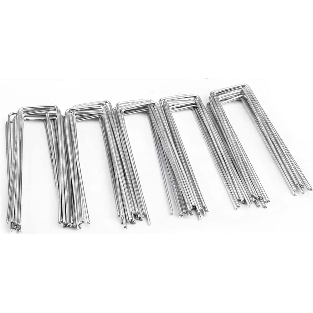"50PC Lawn Turf Spikes 1.57""x12"" – Heavy Duty Metal Ground Anchors, Windproof for Shade Netting & Pipe Fixing" price history on PriceWatchPro