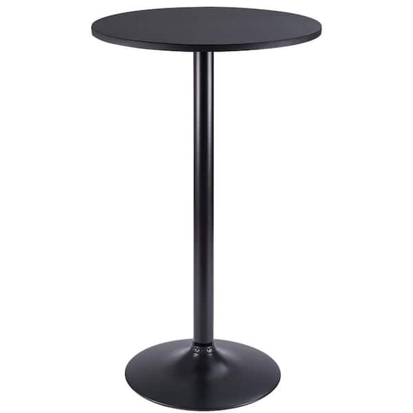 23.8 in. x 39.5 in. Bistro Table with Metal Base, MDF Top and
