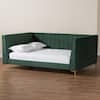 Baxton Studio Oksana Emerald Green Velvet and Gold Metal Full Daybed 257-14138-HD