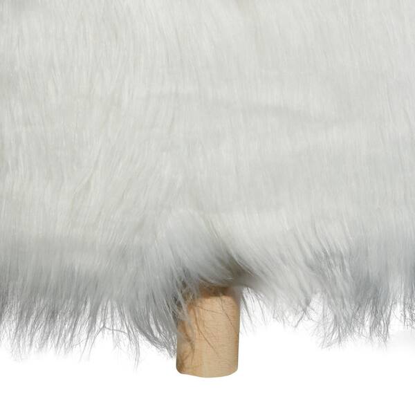 Simplicity Faux Fur B Trim White