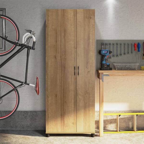 SystemBuild Lonn 28.62 in. W x 74.26 in. H x 15.4 in. D 7-Shelf 