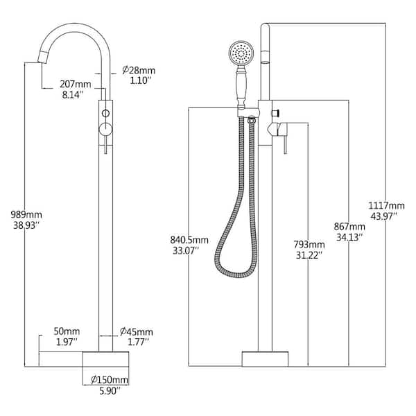 discorso Essere soddisfatto grande shower mixer height from floor non