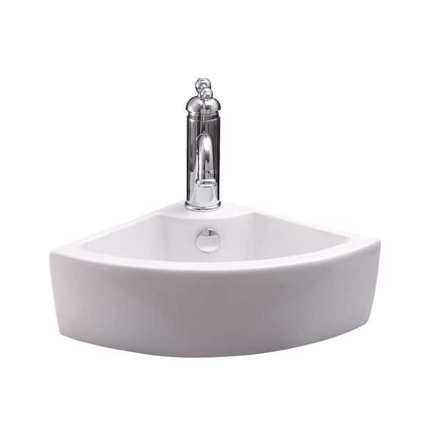 Culver Corner Wall-Mount Sink in White