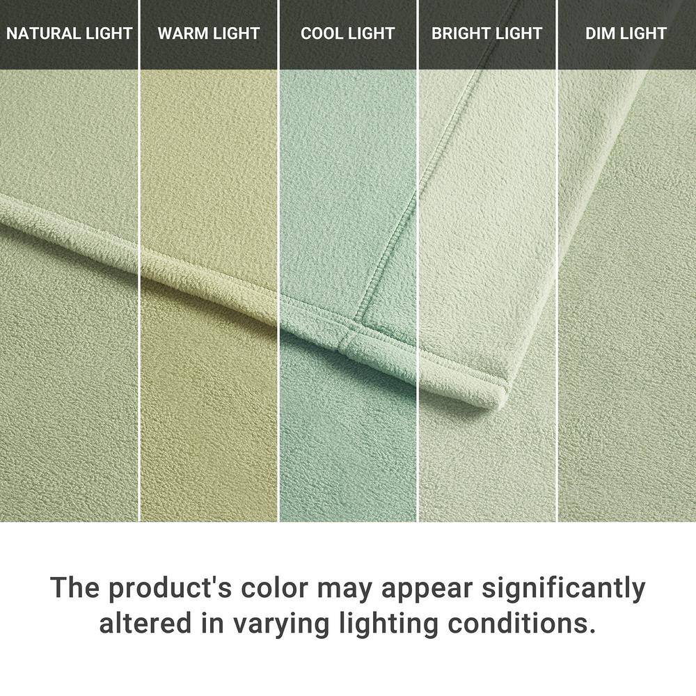 Green Plaid Twin Polyester Micro Fleece Sheet Set