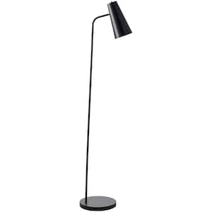 Tanner 66 in. 1-Light Black Metal Specialty Standard Floor Lamp