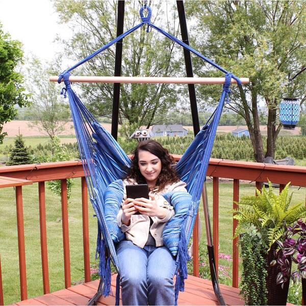 Sunnydaze Sunnydaze 2 ft. Hanging Cushioned Hammock Chair