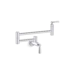 Edalyn By Studio McGee Wall Mount Pot Filler in Polished Chrome