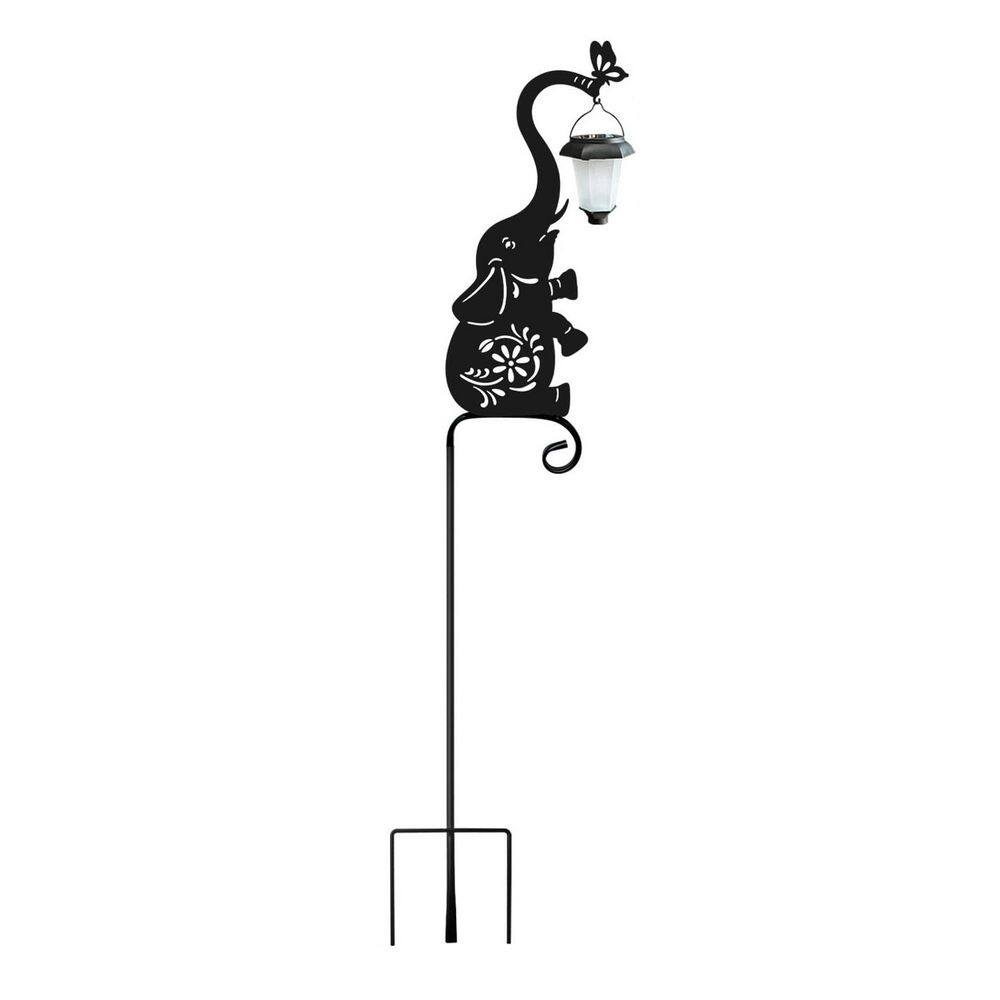 Metal Elephant Garden Stake with Solar Lantern Waterproof Decorative Pathway Light price history on PriceWatchPro