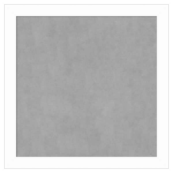 Amanti Art Basic White Narrow 27 in. x 27 in. Framed Magnetic Board