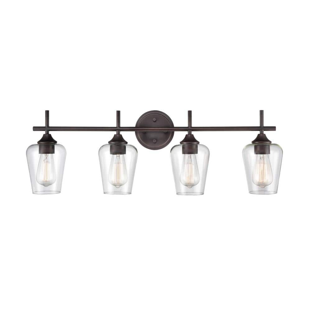 Millennium Lighting Ashford 31 in. 4-Light Rubbed Bronze Vanity Light ...