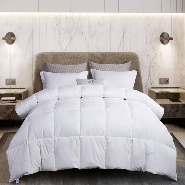 white feather down comforter