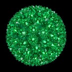 6 in. 70-Light LED Green Decorative Starlight Sphere