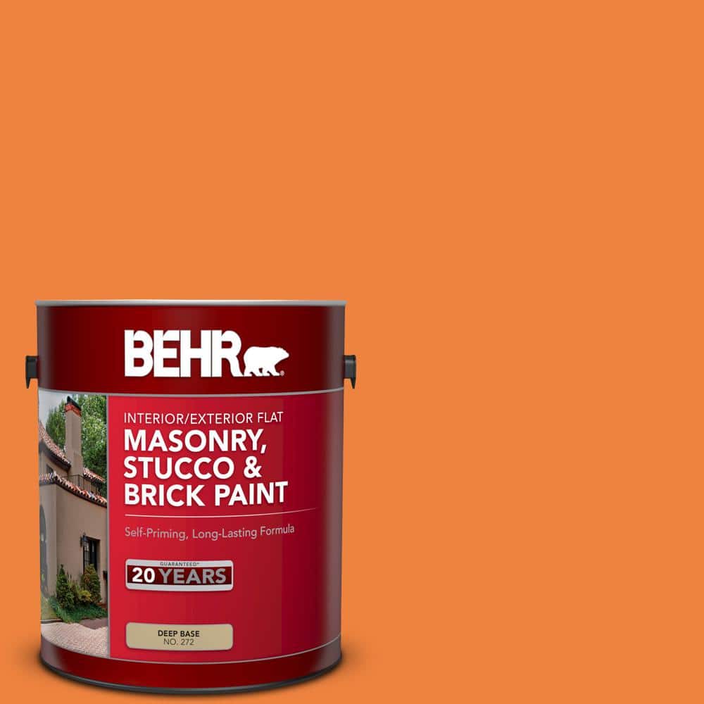 1 gal. #P220-7 Construction Zone Flat Interior/Exterior Masonry, Stucco and