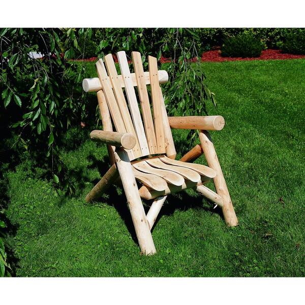 Lakeland Mills - Cedar Log Patio Lounge Chair