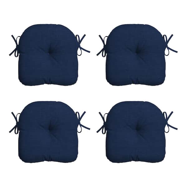 ARDEN 14.5 in. x 15 in. Sapphire Blue Leala Rectangle Outdoor Seat Cushion (4-Pack)