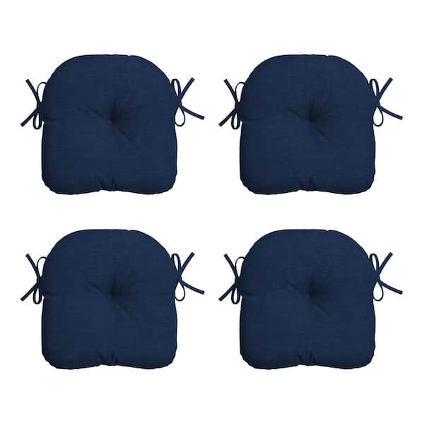 ARDEN SELECTIONS 14.5 in. x 15 in. Sapphire Blue Leala Rectangle Outdoor Seat Cushion (4-Pack)