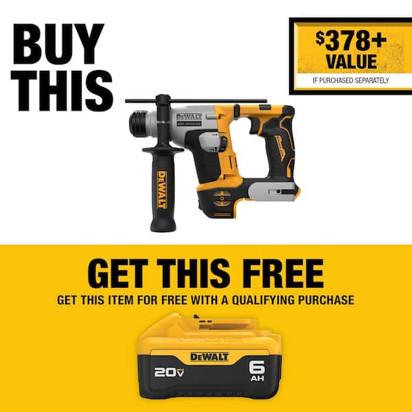 ATOMIC 20V MAX Cordless Brushless Ultra-Compact 5/8 in. SDS Plus Hammer Drill (Tool Only)