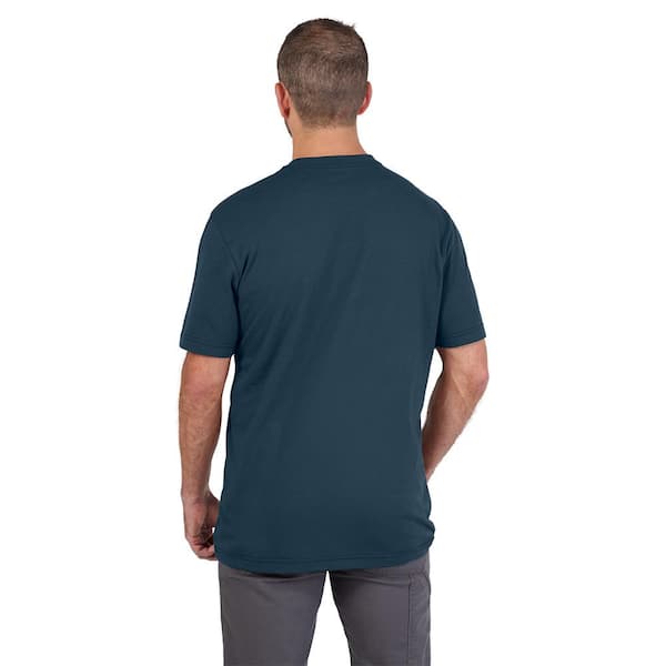 Eddie Bauer Men's Classic Wash 100% Cotton Short-Sleeve Pocket T-Shirt - Bluebird - Size M