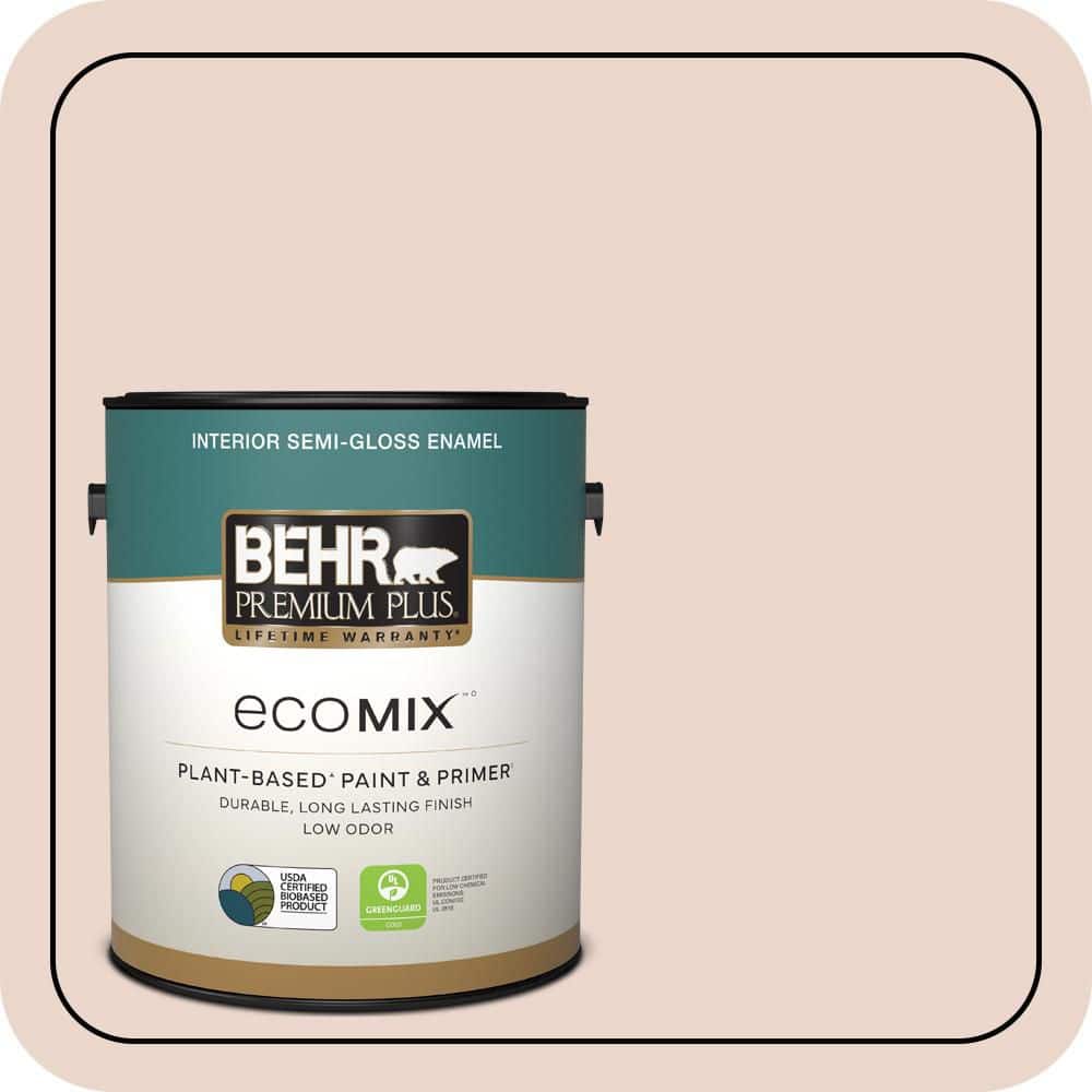 1 gal. #210E-2 Antique Pearl Semi-Gloss Enamel EcoMix Plant-Based Interior Paint & Primer price history on PriceWatchPro
