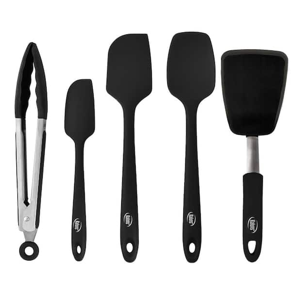 Daily Kitchen Spatula Set Heat Resistant Silicone and Stainless Steel -  Turner Spatulas Rubber Grip …See more Daily Kitchen Spatula Set Heat  Resistant