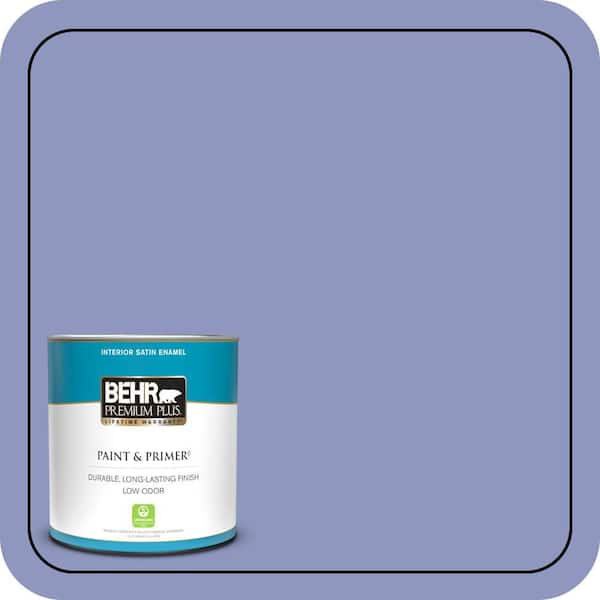 BEHR PREMIUM PLUS 1 qt. #610B-4 Intuitive Satin Enamel Low Odor Interior Paint & Primer
