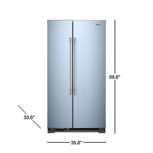 Whirlpool 25 cu. ft. Freestanding Side by Side Refrigerator in