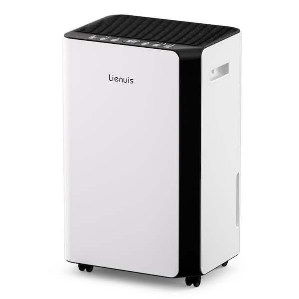 Edendirect 45 pt. 3,500 sq.ft. Intelligent Humidity Control Dehumidifier in White with Bucket
