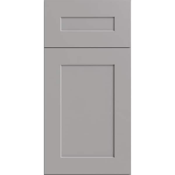 Newport 7.5 in. W x 0.75 in. D x 7.5 in. H in Pearl GrayCabinet Door Sample