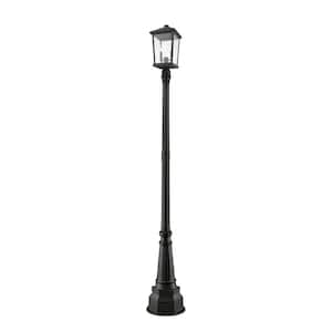Beacon 91.25 in. 2-Light Oil Bronze Aluminum Hardwired Outdoor Weather Resistant Post Light Set with No Bulbs included