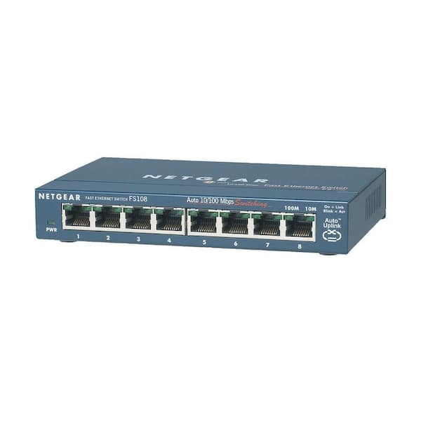 Netgear 8-Port 10/100MBPS Ethernet Switch
