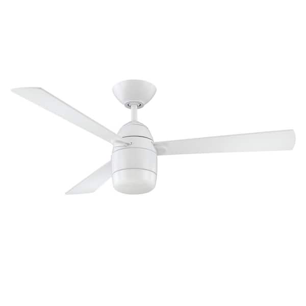 Designers Choice Collection Antron 42 in. White LED Ceiling Fan with Light Kit and Remote Control