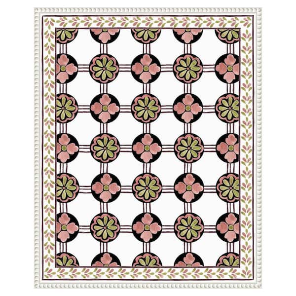 Amanti Art Cubicles II by Melissa Wang 23 in. W x 28 in. H. Canvas Wall Art Print Framed in White