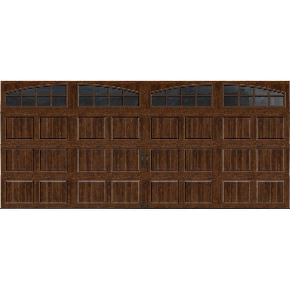 Gallery Steel Short Panel 16 ft x 7 ft Insulated 18.4 R-Value Wood Look Wal