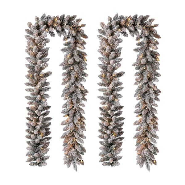 Vickerman 9' x 12 Camdon Garland 50led Warm White