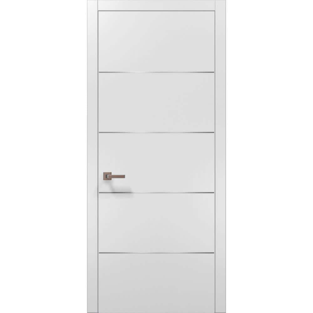 20 28 in. x 80 in. Right-Hand/Inswing Solid Wood White Single Prehung Interior Door with Hardware price history on PriceWatchPro